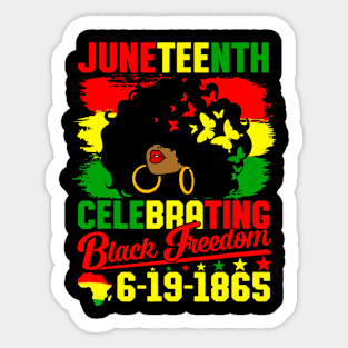 Juneteenth Celebrating Black Freedom 1865 African American Sticker